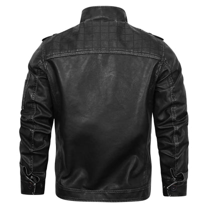 Leder Bikerjacke
