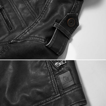 Leder Bikerjacke