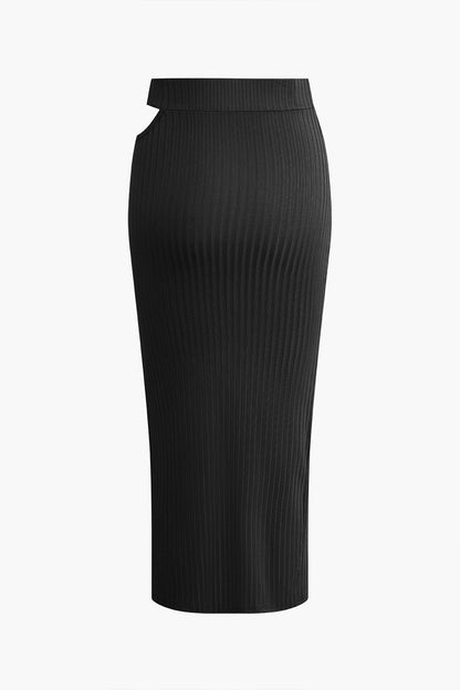 Damen Asymmetrisches Zweiteiler-Set Cut-Out-Details