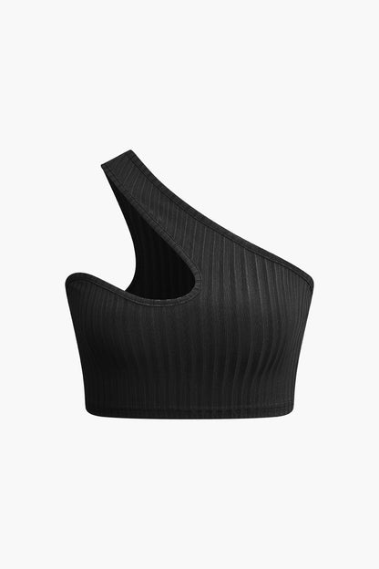 Damen Asymmetrisches Zweiteiler-Set Cut-Out-Details