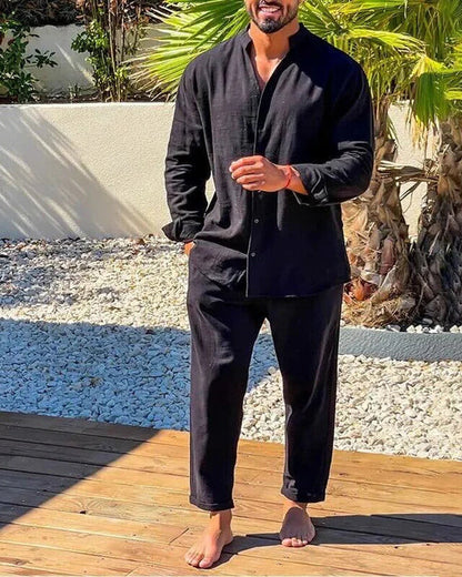 Herren Sommer Set 2-teilig Hemd Hose