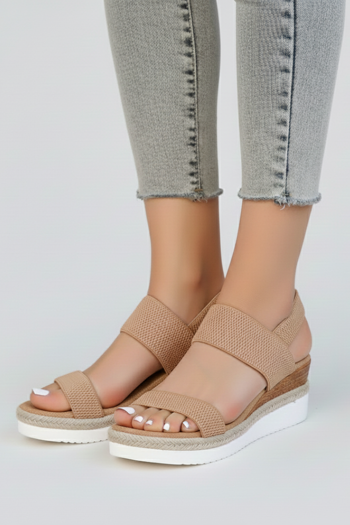Damen Sandalen Erhöhte Sohle Stretch-Passform