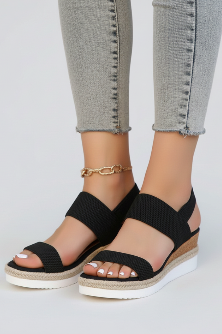 Damen Sandalen Erhöhte Sohle Stretch-Passform