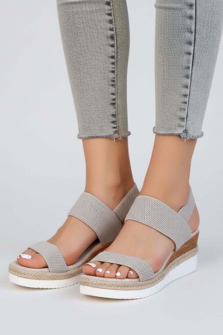 Damen Sandalen Erhöhte Sohle Stretch-Passform