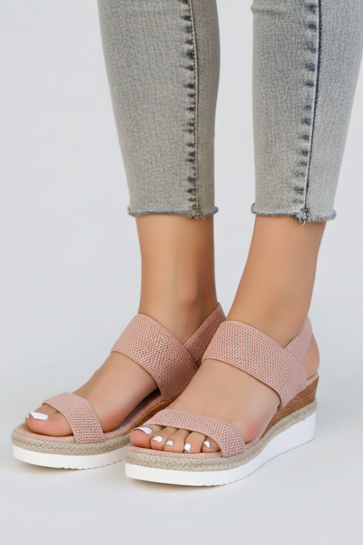 Damen Sandalen Erhöhte Sohle Stretch-Passform