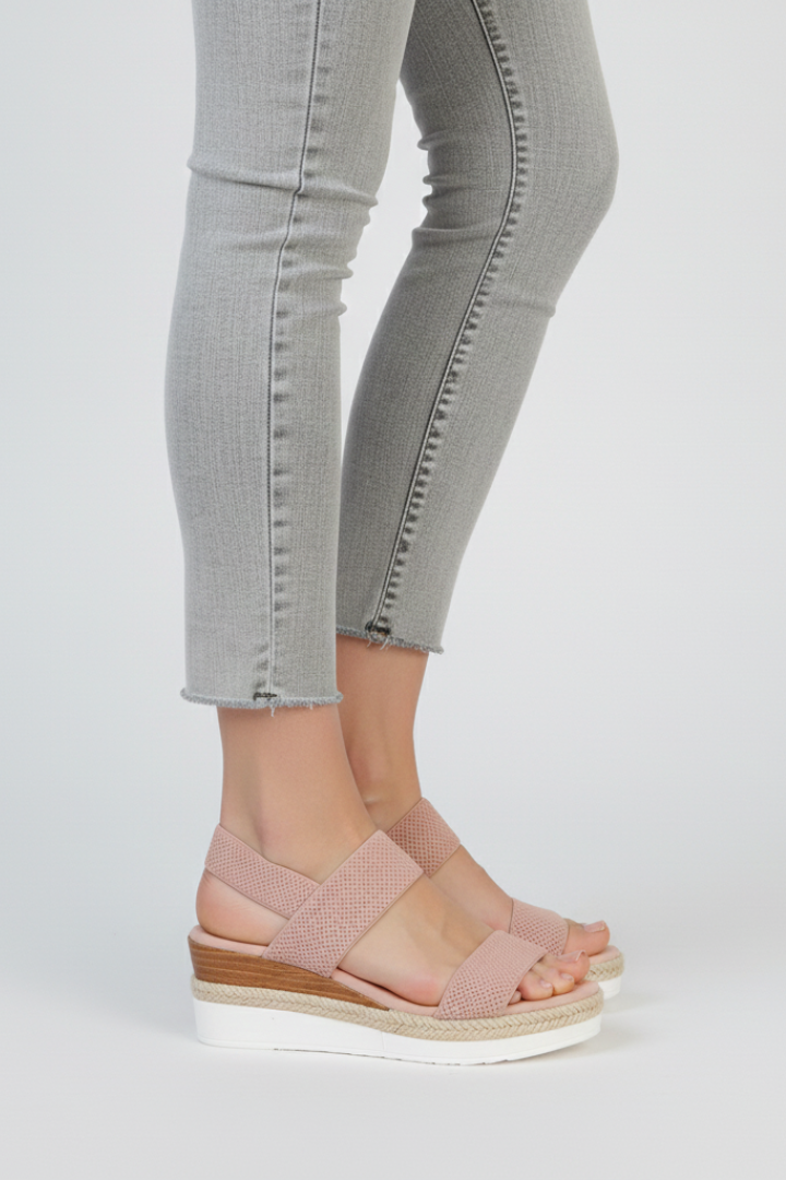Damen Sandalen Erhöhte Sohle Stretch-Passform