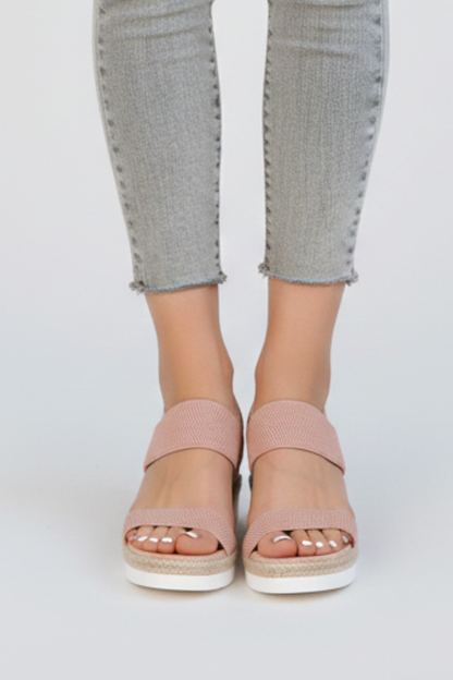Damen Sandalen Erhöhte Sohle Stretch-Passform