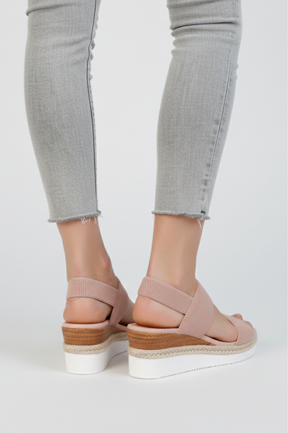 Damen Sandalen Erhöhte Sohle Stretch-Passform