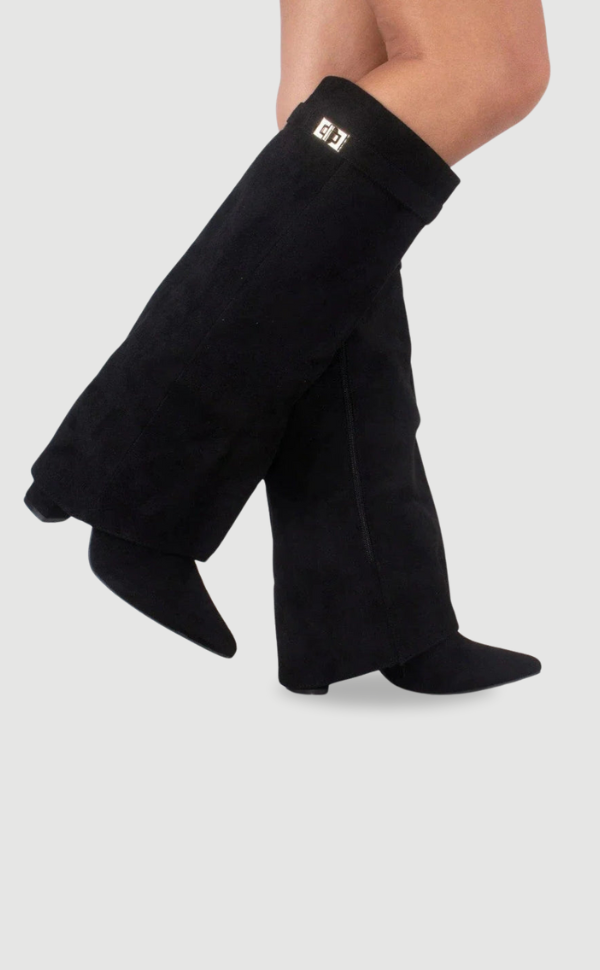 Damen Kniehohe Stiefeletten Elegant