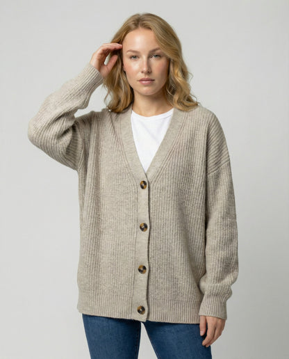 Kaschmir Strickjacke Damen Stilvolle - Norvielle
