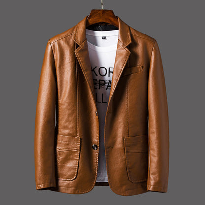 Norvielle Herren Lederjacke Modisch