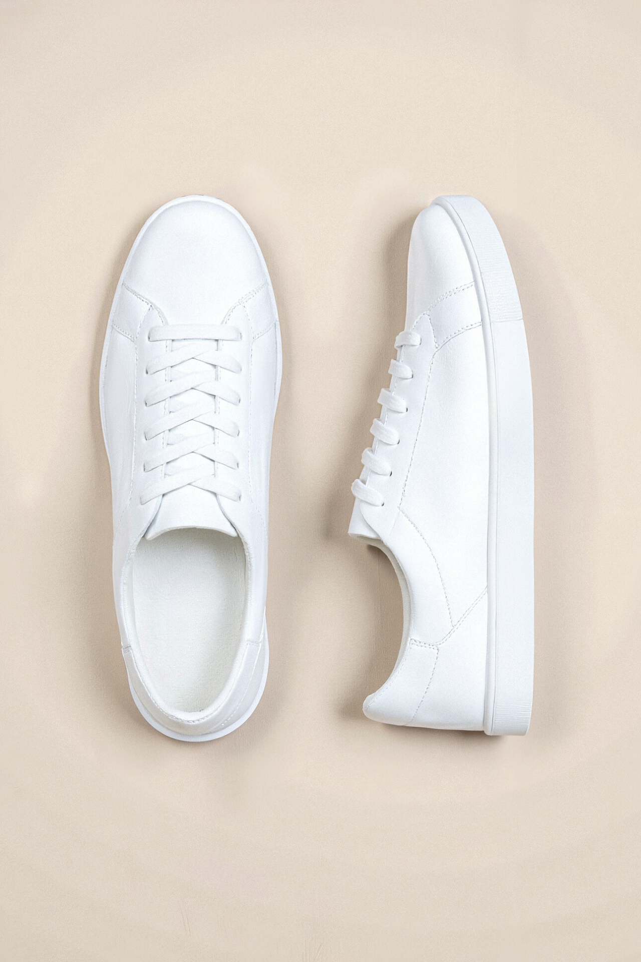 Weiße Sneaker Damen Herren Minimalistisch