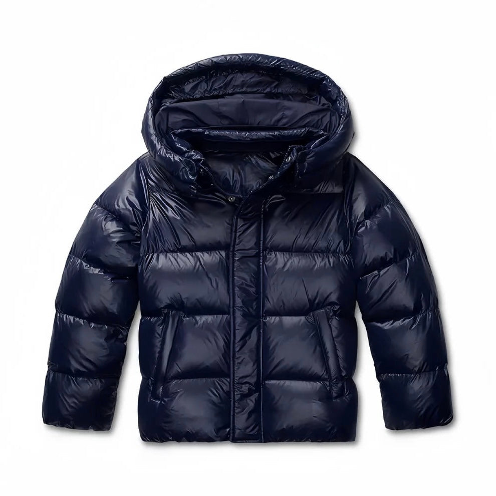 Nuvessa Winterjacke Schwarz – edel glänzend und gepolstert