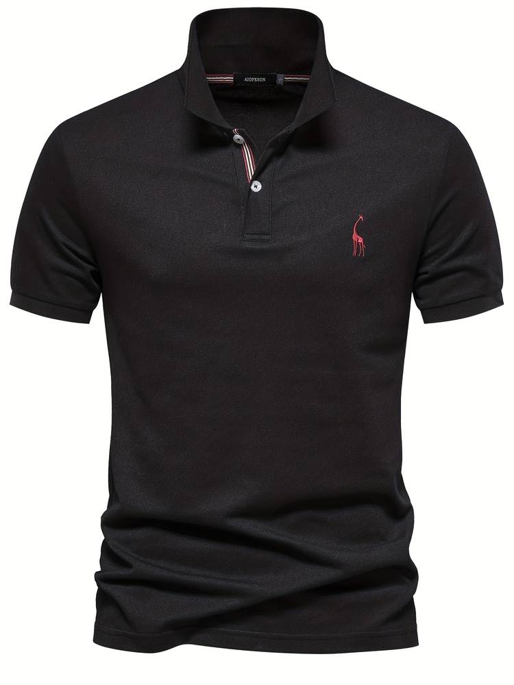 Herren Slim Fit Poloshirt Klassisch Weiß