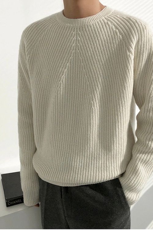 Norvielle Herren Gerippter Pullover Elegantes Design