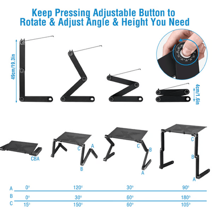 Laptop-Ständer Ergonomisch Höhenverstellbar für Gesunde Haltung