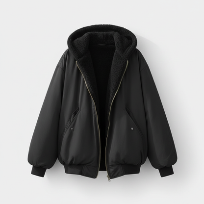 Damen Oversized Jacke mit Steppkontur und Gesteppter Passform