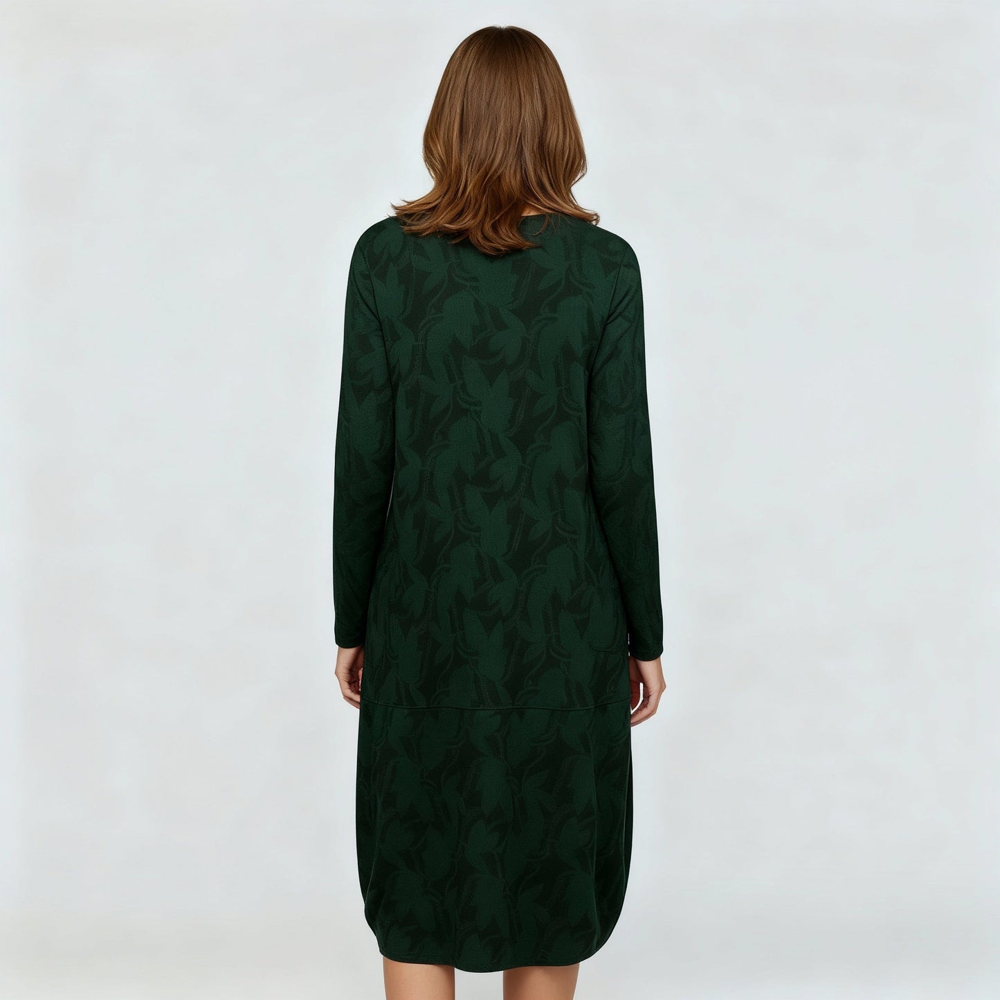 Damen Winterkleid Elegant Druck Komfort