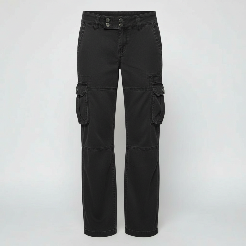 Damen Cargohose Mit Taschen Bequem