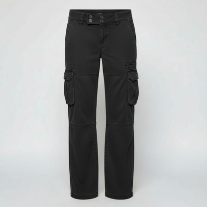 Damen Cargohose Mit Taschen Bequem