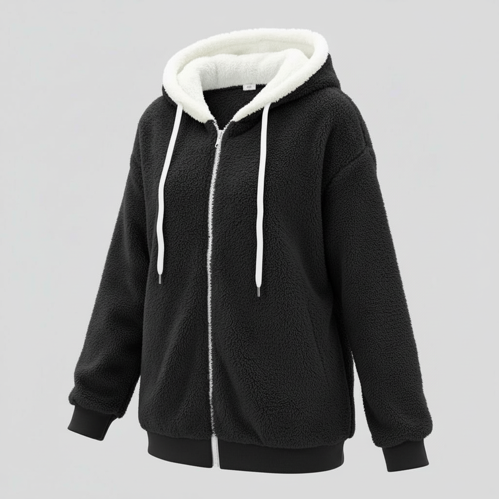 Teddy Kapuzenpullover Extra Warm Beige
