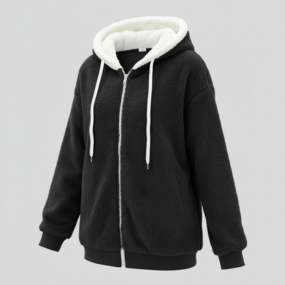 Teddy Kapuzenpullover Extra Warm Beige