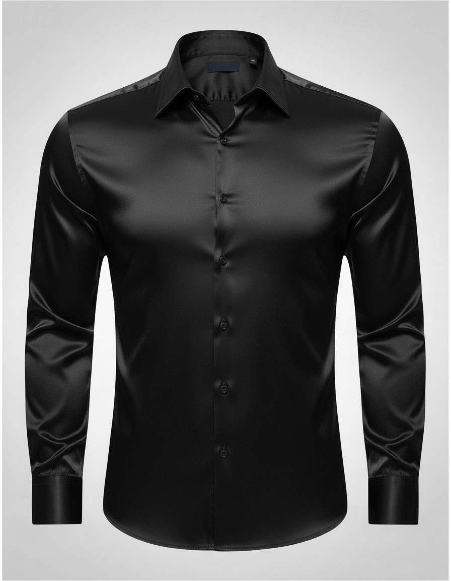 Herren Seidenhemd Elegantes