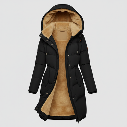 Damen Isolierte Jacke Baumwolle Warm Komfort