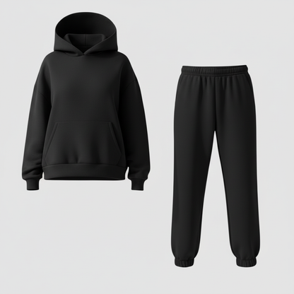 Damen Set Rundhals Oberteil mit passender Hose