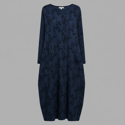 Damen Winterkleid Elegant Druck Komfort