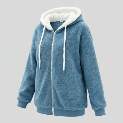 Teddy Kapuzenpullover Extra Warm Beige