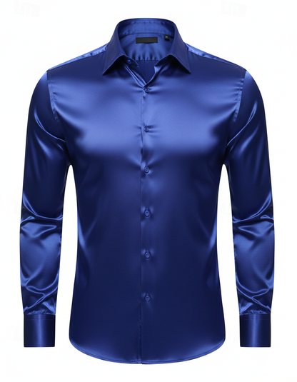 Herren Seidenhemd Elegantes