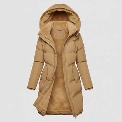 Damen Isolierte Jacke Baumwolle Warm Komfort