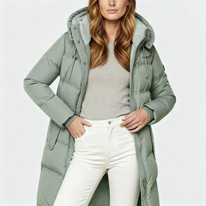 Damen Isolierte Jacke Baumwolle Warm Komfort