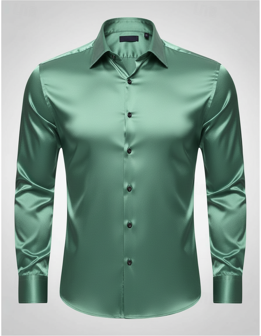 Herren Seidenhemd Elegantes