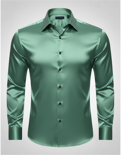 Herren Seidenhemd Elegantes