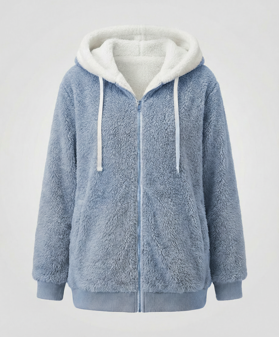 Damen Übergroße Teddyjacke