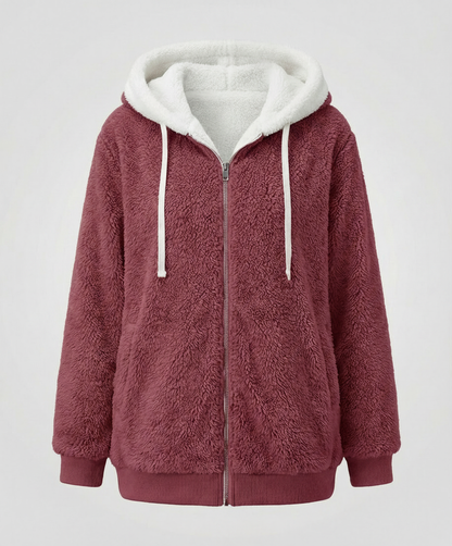 Damen Übergroße Teddyjacke