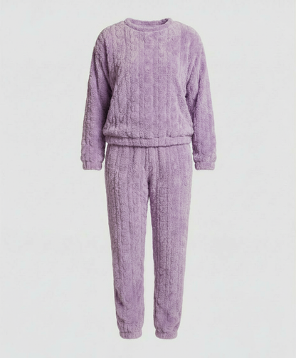 Damen Fleece Pyjama Set Kuschelig