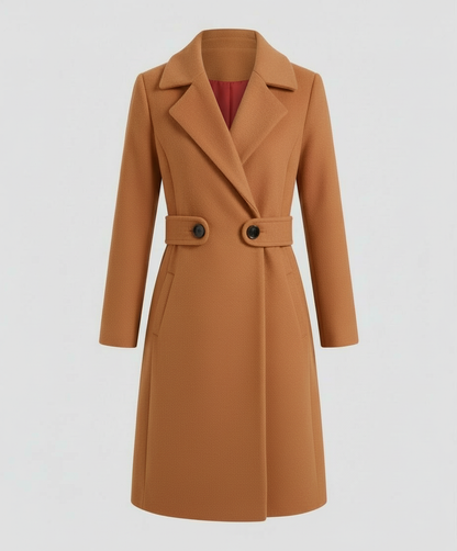 Damen Slim Wollmantel Winter