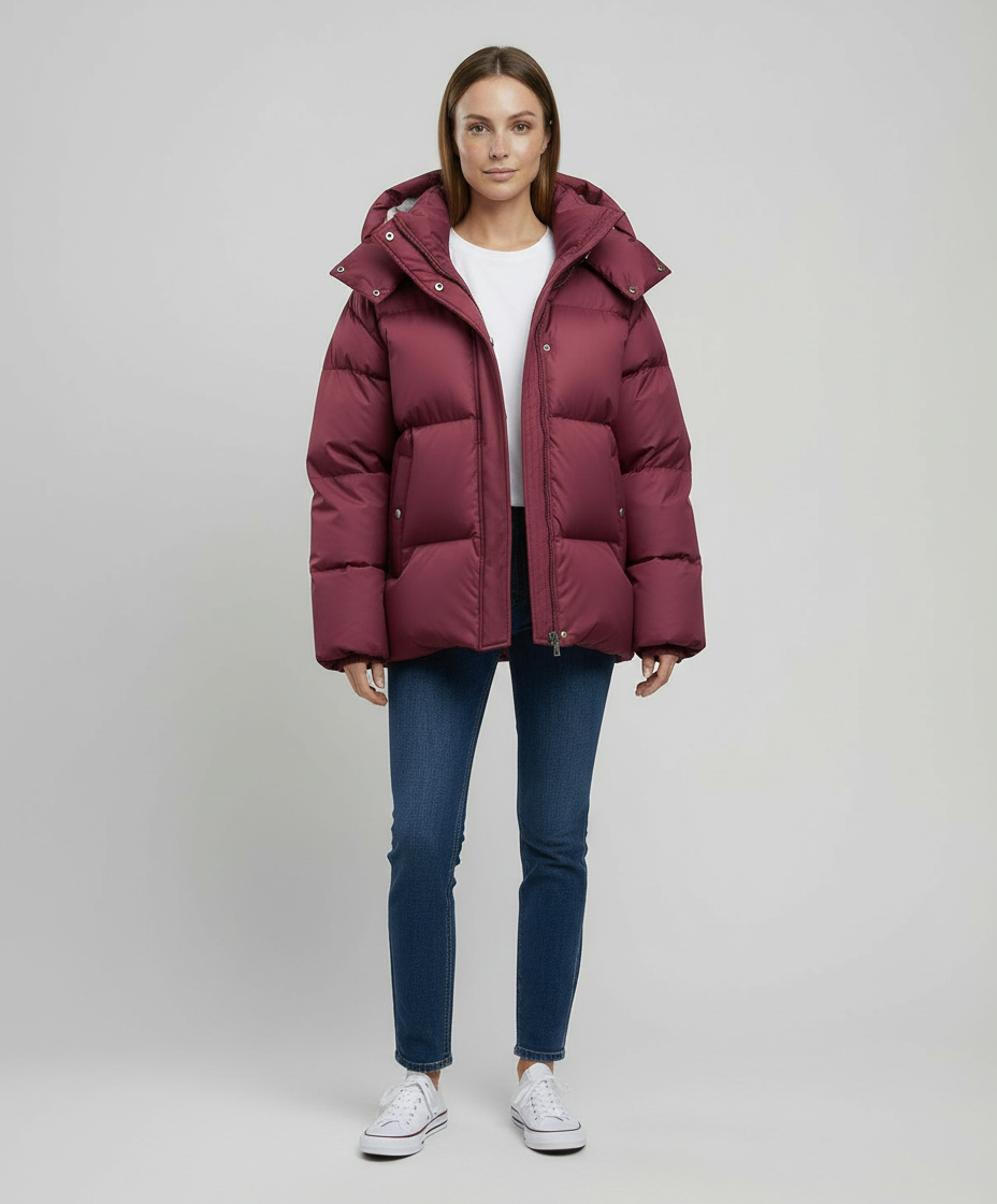 Damen Pufferjacke Wintersport Wasserabweisend