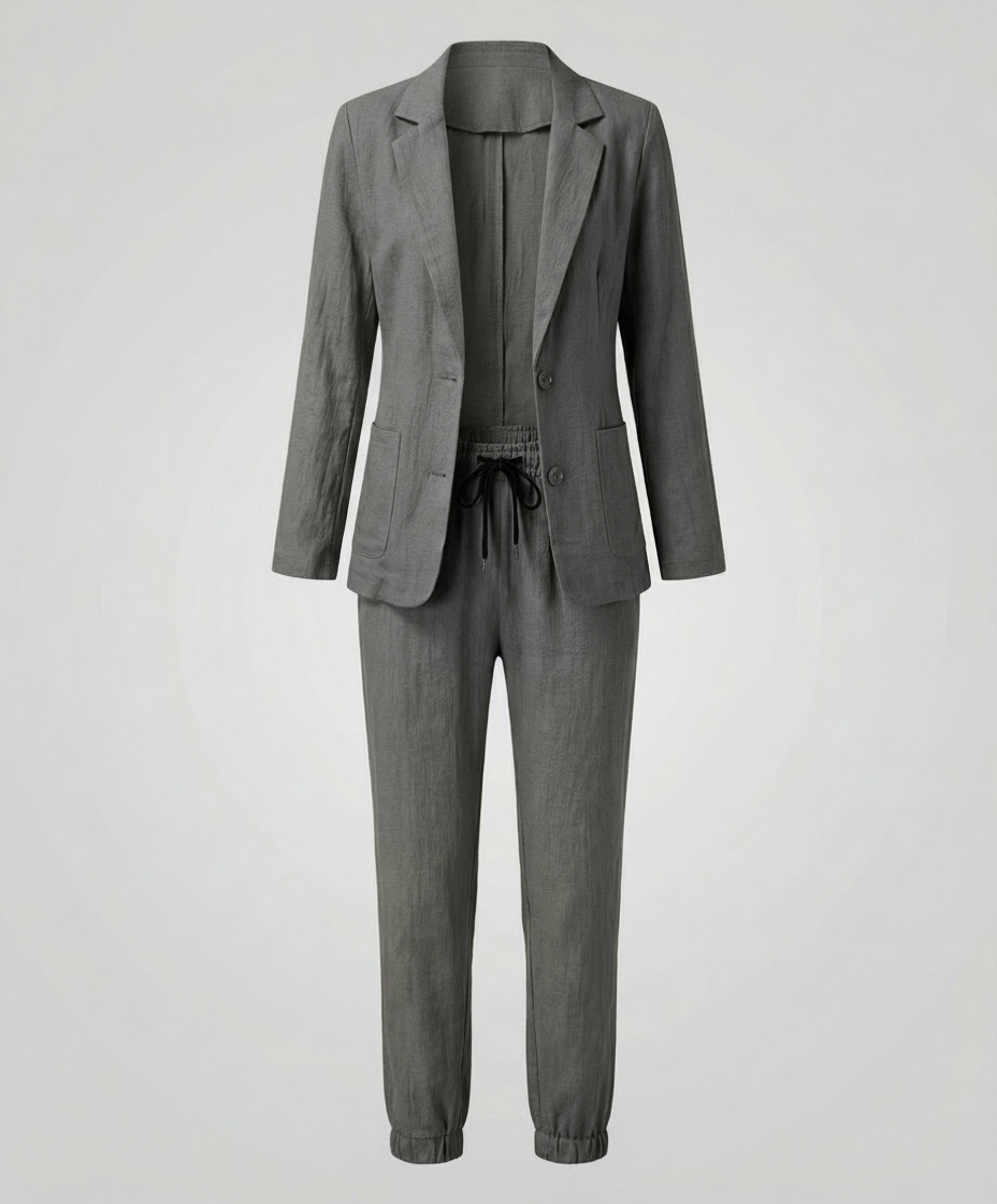 Damen Blazer Jogger Set Elegantes Design