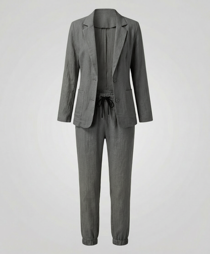 Damen Blazer Jogger Set Elegantes Design