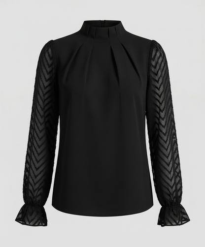 Damen Langarm Oberteil Elegantes Design