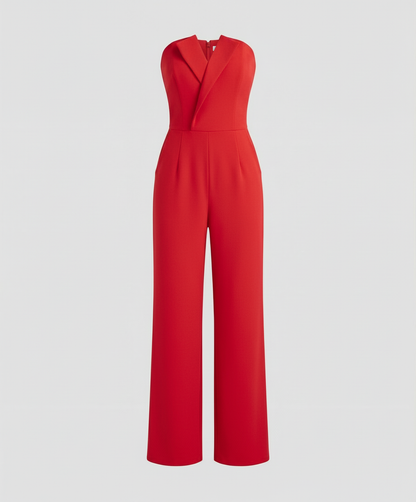 Ärmelloser Damen Overall V-Ausschnitt