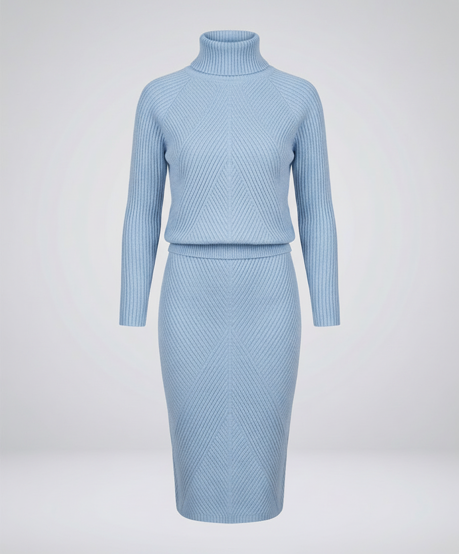 Damen Strickkleid Gemütlich