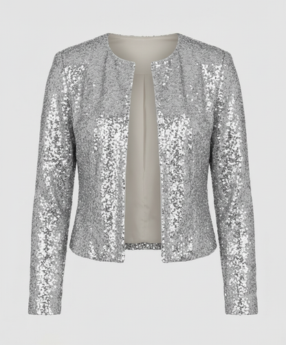 Damen Glitzerjacke Abend Elegant