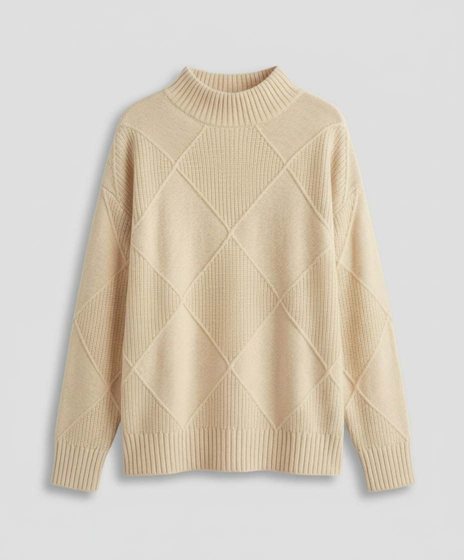 Damen Kaschmir Rollkragenpullover Weich