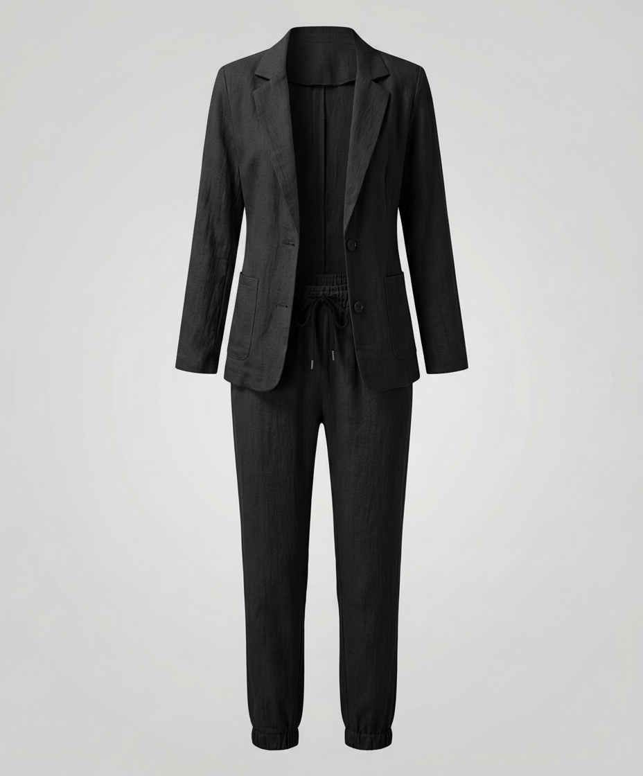 Damen Blazer Jogger Set Elegantes Design