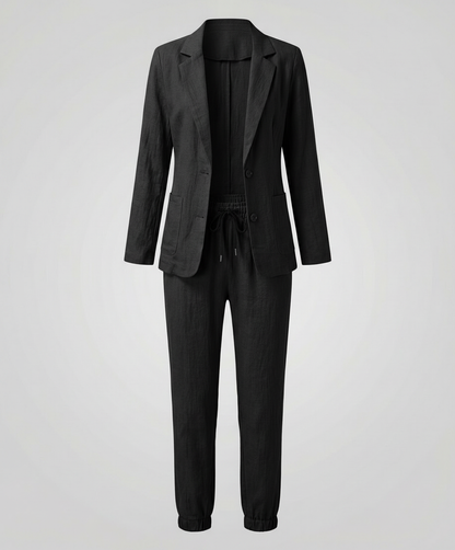 Damen Blazer Jogger Set Elegantes Design